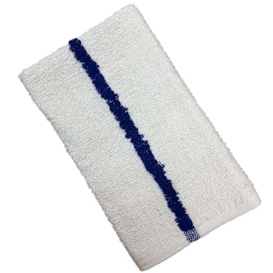 Darling Foodservice 700BRT-BLS Blue Striped 16 x 19" Bar Towel - Dozen