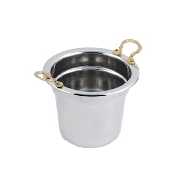 Bon Chef 5211HR Plain Stainless 7.5 Qt. Soup Tureen w/ Round Handles