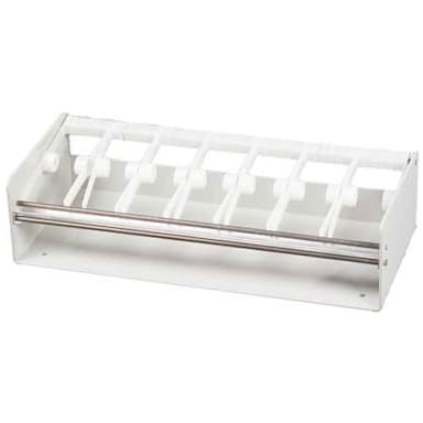 DayMark 110494 White Plastic 2½" 7-Slot Label Dispenser