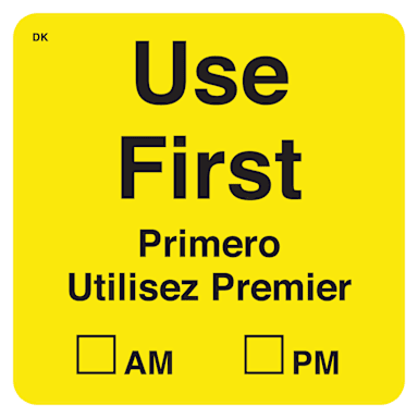 DayMark 110068 DuraMark™ Square 2" Use First Label