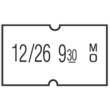 DayDots 11612-00-00 White Blank Single Line Gun Label - 1000 / RL