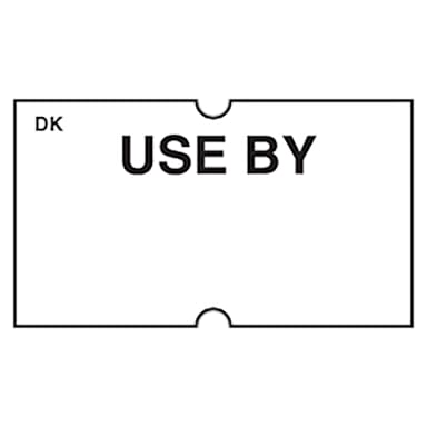 DayMark IT120542 White Use By Label for DM-3 Label Gun - 8000 / PK