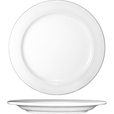 International Tableware DO-16 White Porcelain 10.5" Plate