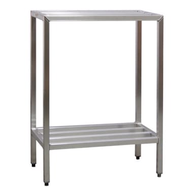New Age 1022 Aluminum 48 x 20 x 48" Bar Style 2-Shelf Unit