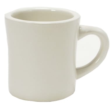 Tuxton BEM-090B 9 Oz. Eggshell Diner Mug