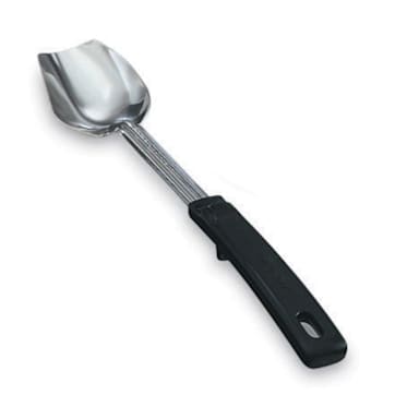 Vollrath 46948 Black Handled 13-3/4" 3-Sided Solid Basting Spoon