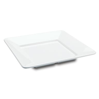 Delfin DFTSQ12AS020 12" x 12" x 1.5" White Square Pacific Rim Tray