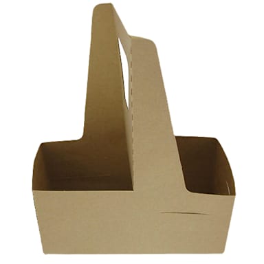 LBP 29501 Kraft Board 2-Cup Drink Carrier With Handle