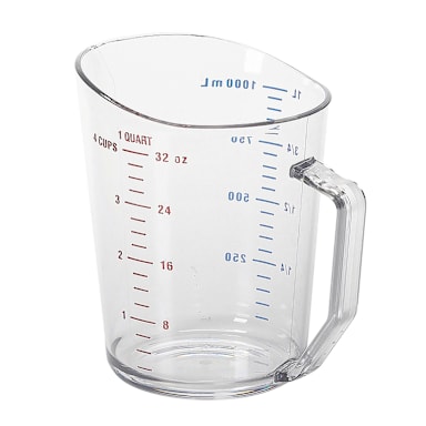 Cambro 100MCCW135 Camwear Clear 1 Qt. Measuring Cup