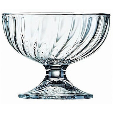 Arcoroc V7429 Swirl Optic 7 Oz. Dessert Dish