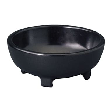 Gessner™ 0354 BLACK Melamine 4 Oz. Molcajete Bowl