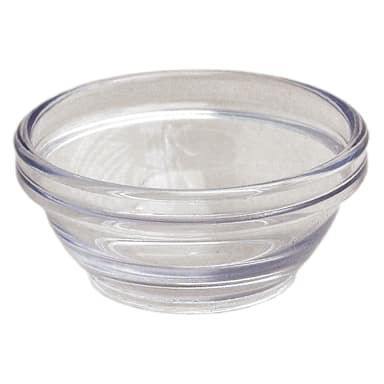 Gessner™ 1101 CLEAR SAN Plastic 1.5 Oz. Stack Bowl
