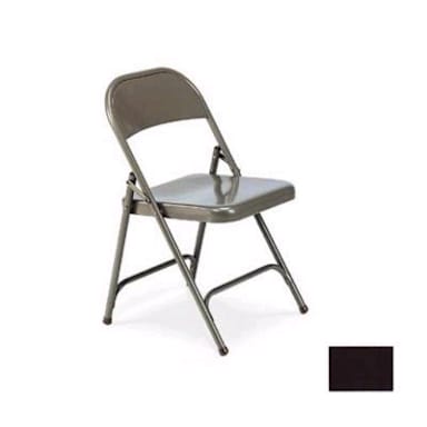 NPS 203 Mocha Folding Chair With One Rear Leg Brace