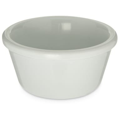 Carlisle S28002 White Smooth 3 Oz. Melamine Ramekin