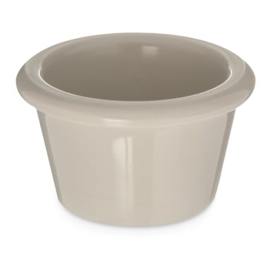 Carlisle S27542 1.5 Oz. Bone Smooth Melamine Ramekin - Dozen