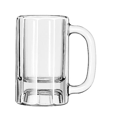Libbey 5019 Clear 10 Ounce Paneled Mug