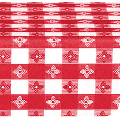 Marko® 51511554L001 Classic Series Red Check 15 YD Tablecloth