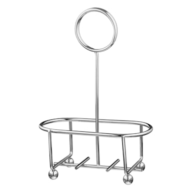 Traex WR-1003 Chrome Wire Salt & Pepper Shaker Caddy - Dozen