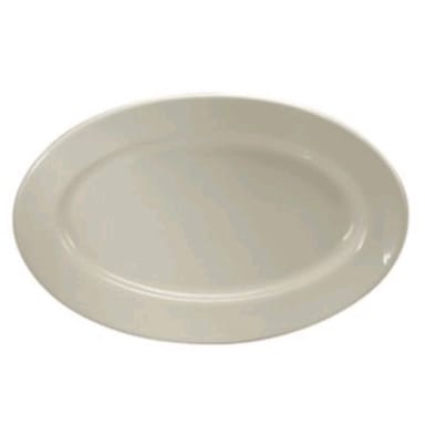 1880 Hospitality F9010000342 Cream White RE 9.38" Oval Platter - 24/CS