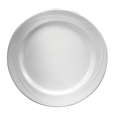 1880 Hospitality F1040000139 Espree Cream White 9" Plate