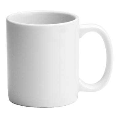 1880 Hospitality F8000000562 Bright White Ware 11 Oz C-Handle Mug - 36/CS