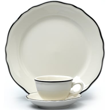 Homer Laughlin 531847 Styleline Black 5.25 Oz Fruit Dish