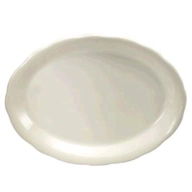 1880 Hospitality F1560000346 Caprice Cream White 9.9 In. Oval Platter - 24/CS