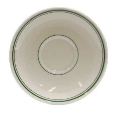Homer Laughlin China 2821 Green Band 6" Boston Saucer