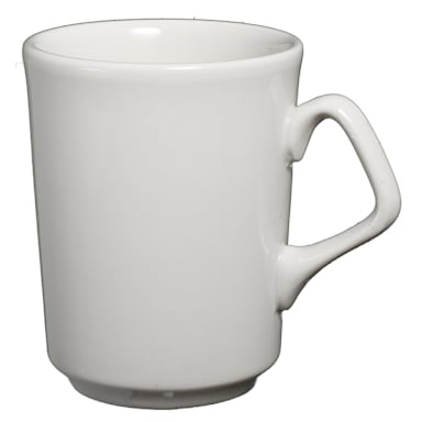 Homer Laughlin China 13200 Undecorated 8.25 Oz. Troy Mug