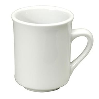 1880 Hospitality F8000000560 Bright White Ware 10 Oz. Cafe Mug - 36/CS
