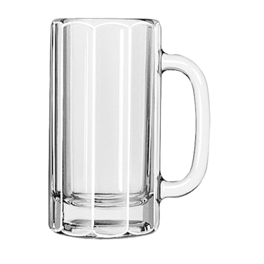 Libbey 5016 Clear 12 Ounce Paneled Mug