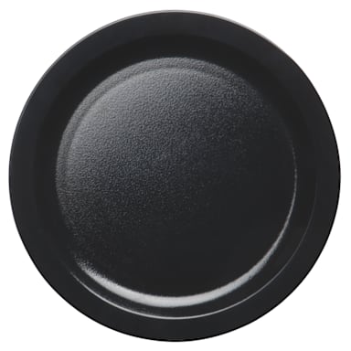 Cambro 9CWNR110 Black Camwear Narrow Rim 9" Plate