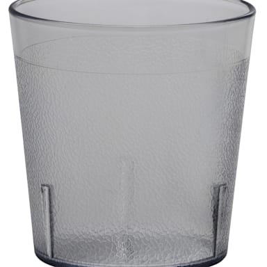Cambro 900P152 Colorware Short Clear 9.7 oz. Plastic Tumbler - Dozen