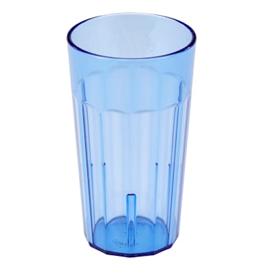 Cambro NT12401 Newport Slate Blue 12.6 Oz. Fluted Tumbler - Dozen