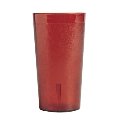 Cambro 1200P2156 Colorware Ruby Red 12.6 Oz Plastic Tumbler - Dozen