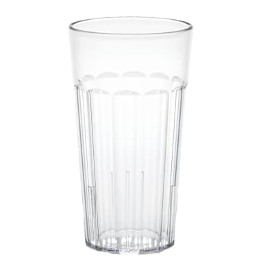 Cambro NT16152 Newport Clear 16.4 Oz. Fluted Tumbler - Dozen