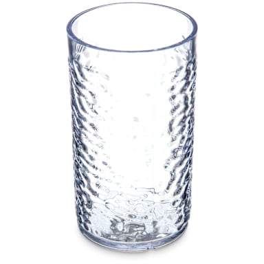 Carlisle 551207 Optic Pebbled 12 Oz. Clear Tumbler