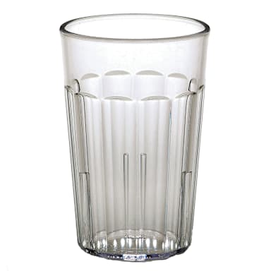 Cambro NT8152 Newport Clear 8 Oz. Fluted Tumbler - Dozen