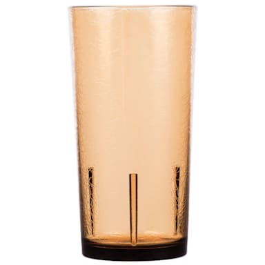 Cambro D24609 Del Mar Amber 24 Oz. Tumbler with Crackle Finish - Dozen