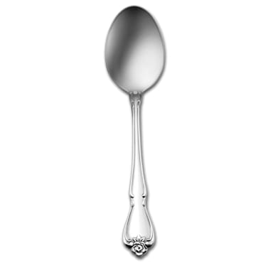 1880 Hospitality 2552SPLF Arbor Rose S/S Oval Dessert Spoon - Dozen