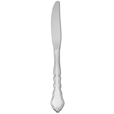 1880 Hospitality 2599KPVF Satinique S/S 1-Piece Dinner Knife - Dozen