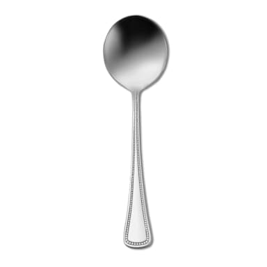 1880 Hospitality 2544SBLF Needlepoint S/S 5.75" Bouillon Spoon - Dozen