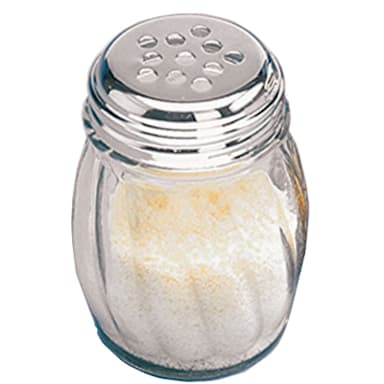 American Metalcraft 3306 Glass Swirl 6 Oz Shaker with S/S Top - Dozen