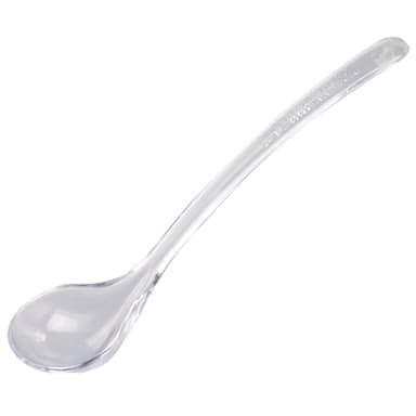 Traex 529-13 Clear Polycarbonate Condiment Spoon - Dozen
