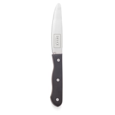 Walco 880528R HD Steak Knife with Black Delrin Handle - Dozen
