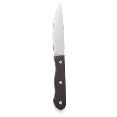 Walco 880528 HD Steak Knife with Black Delrin Handle - Dozen