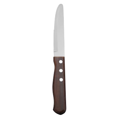 1880 Hospitality B770KSHH Elite Pioneer Steak Knife with Wooden Handle - Dozen