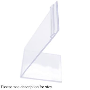 Shaw & Slavsky EASEL-3X2 Clear 3" x 2" Easel Price Tag Holder