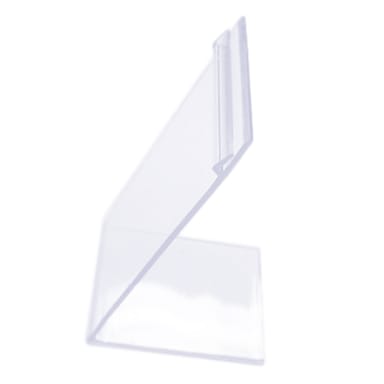 Shaw & Slavsky EASEL-4X2 Clear 4" x 2" Easel Deli Price Tag Holder