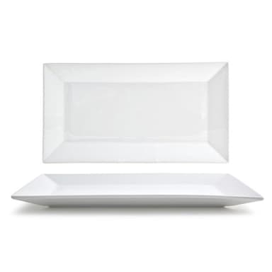 FOH DDP000WHP22 Kyoto 13" x 7" Plate - 6 / CS